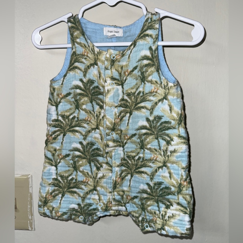 Angel Dear Light Blue Baby Romper